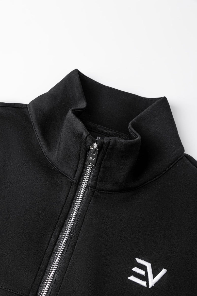 ENVI LUXE COLLAR TRACKSUIT TOP/BOTTOMS - BLACK - Image 3